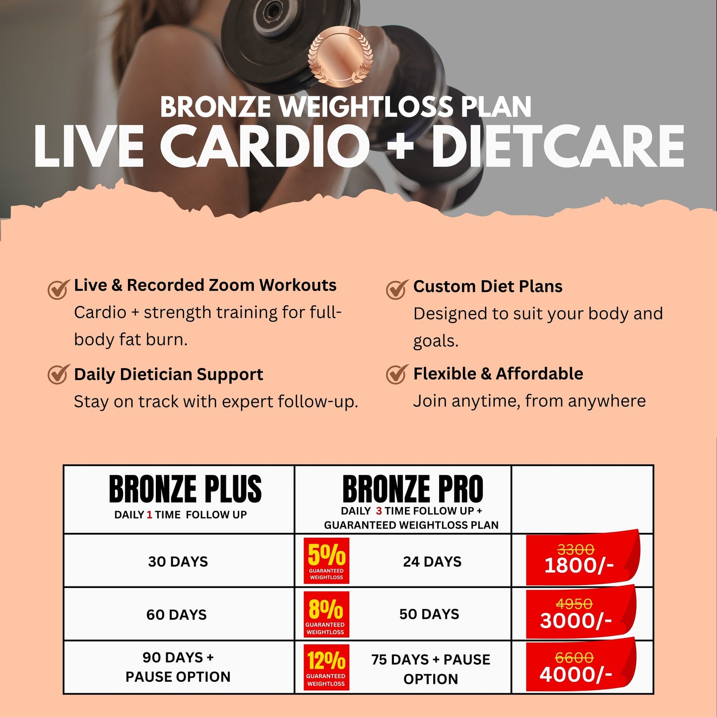 Healther Bronze Weight Loss Plan