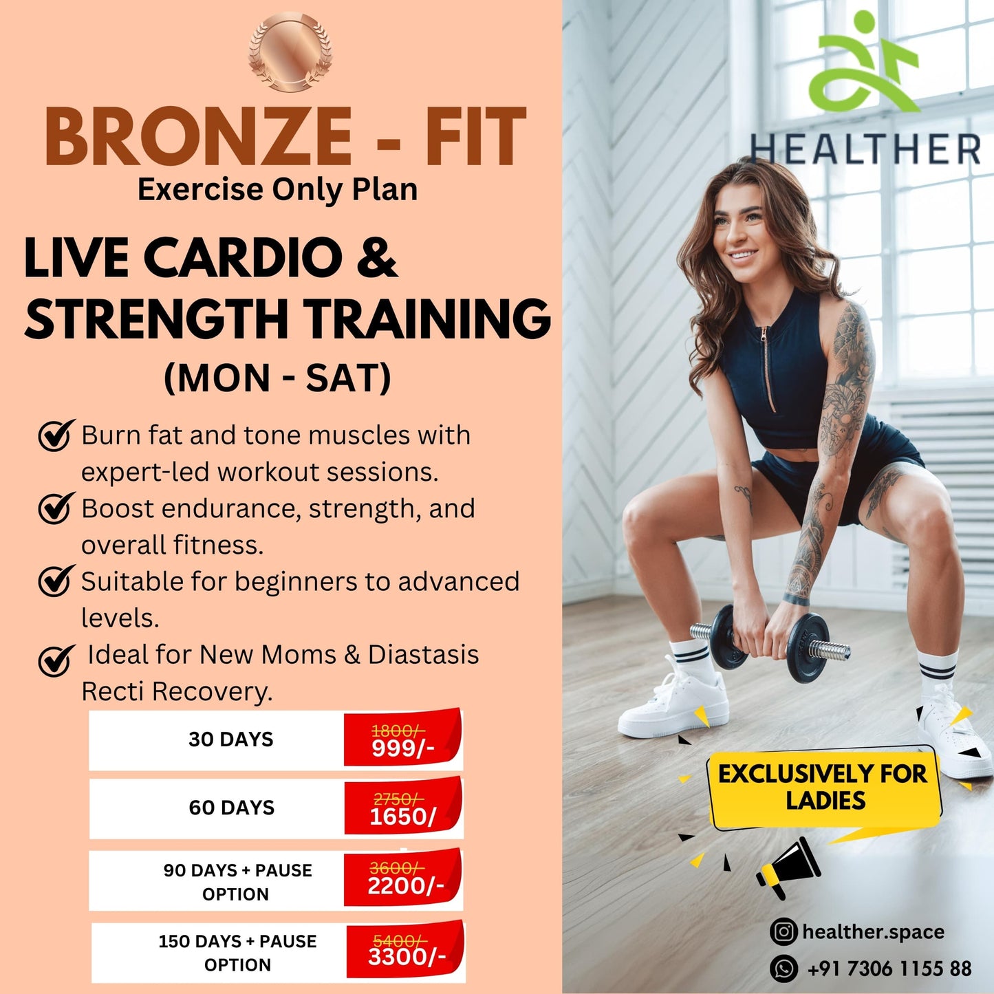BASE FIT - Live Cardio & Strength Training Plan