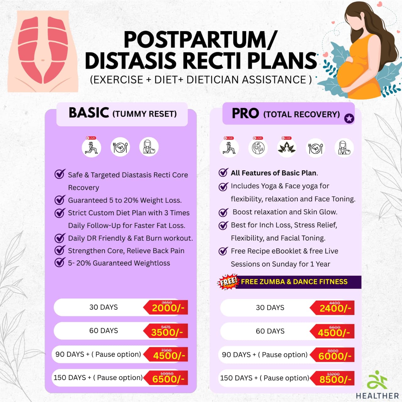 Healther Diastasis Recti Recovery Plan