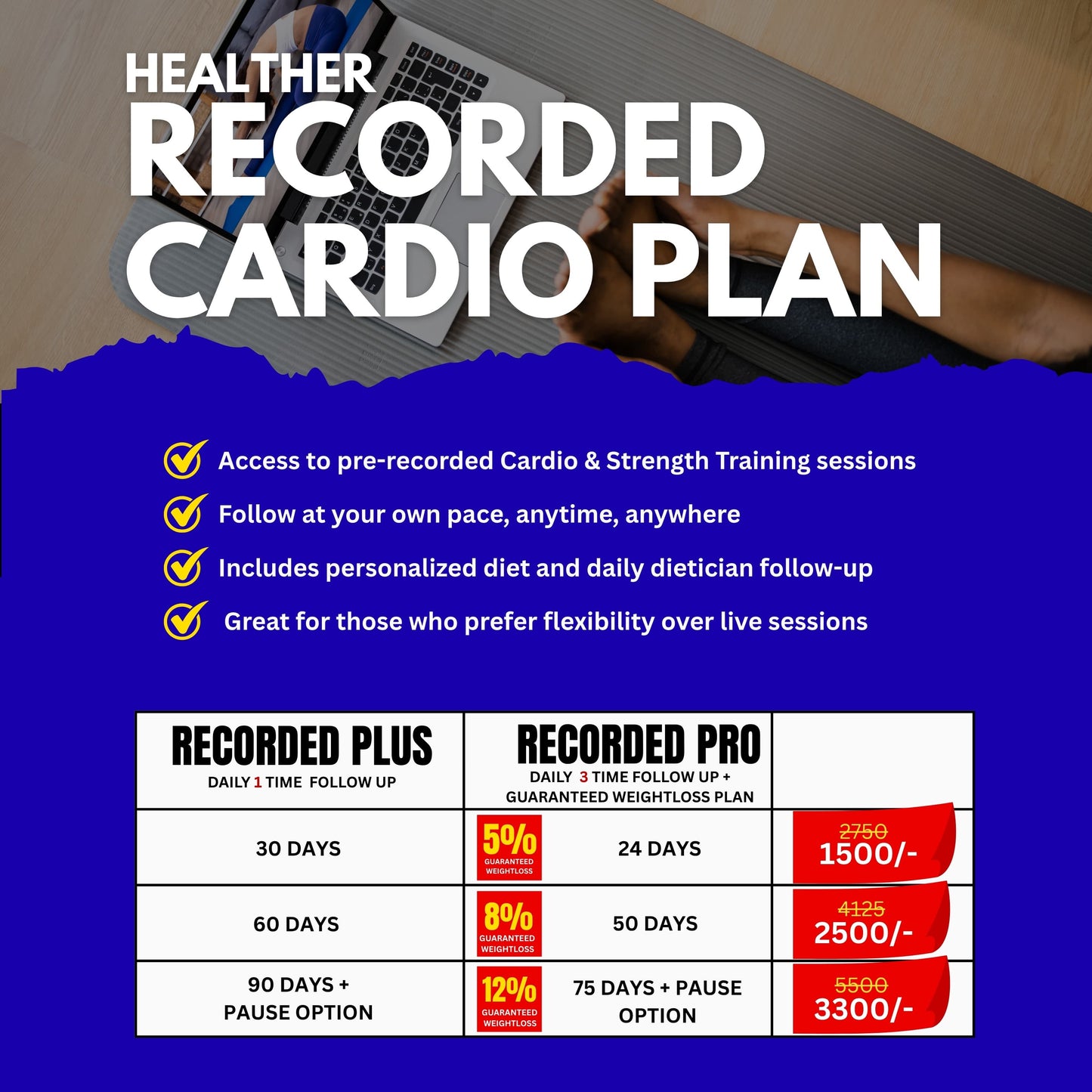 Recorded Cardio Weight Loss Plan