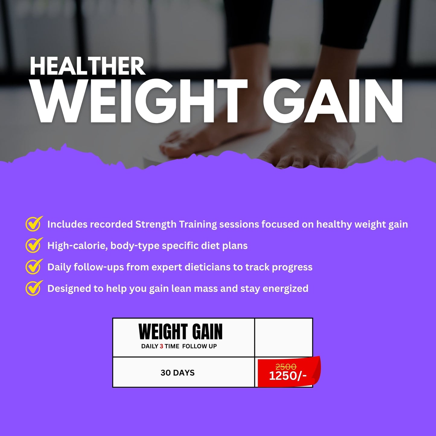 Weight Gain Plan